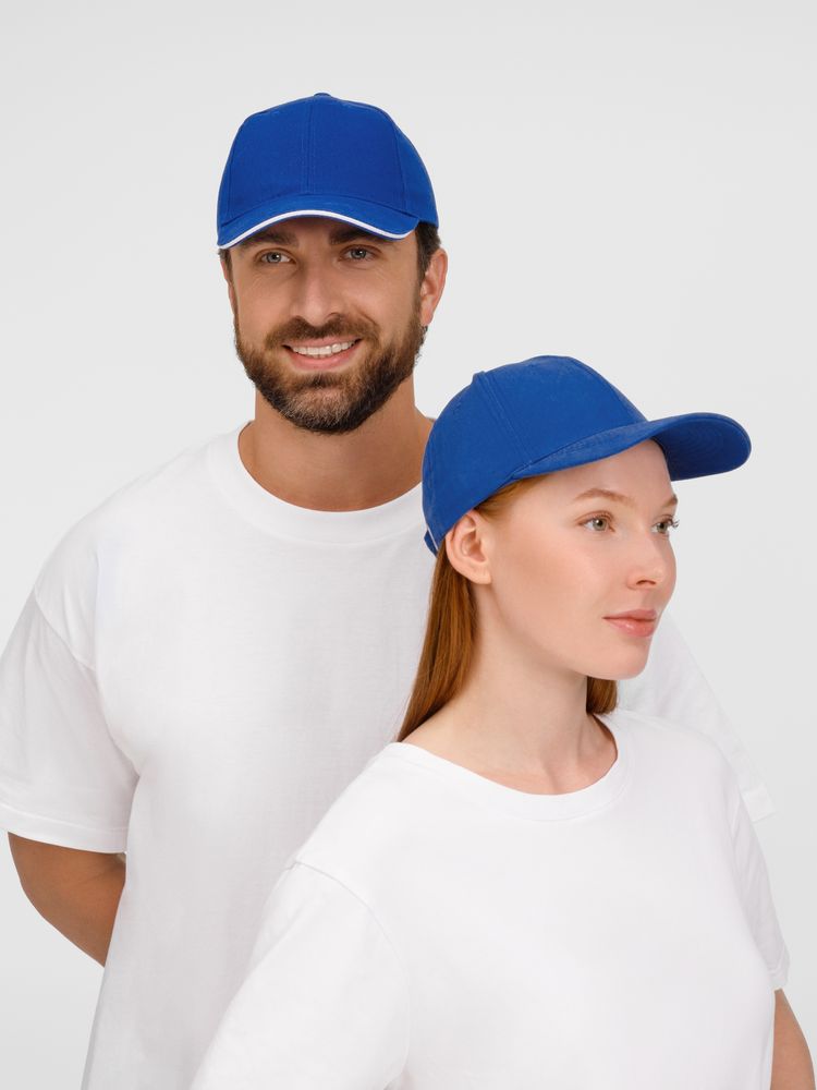 Бейсболка Buffalo, ярко-синяя с белым / Миниатюра модельного (1000)