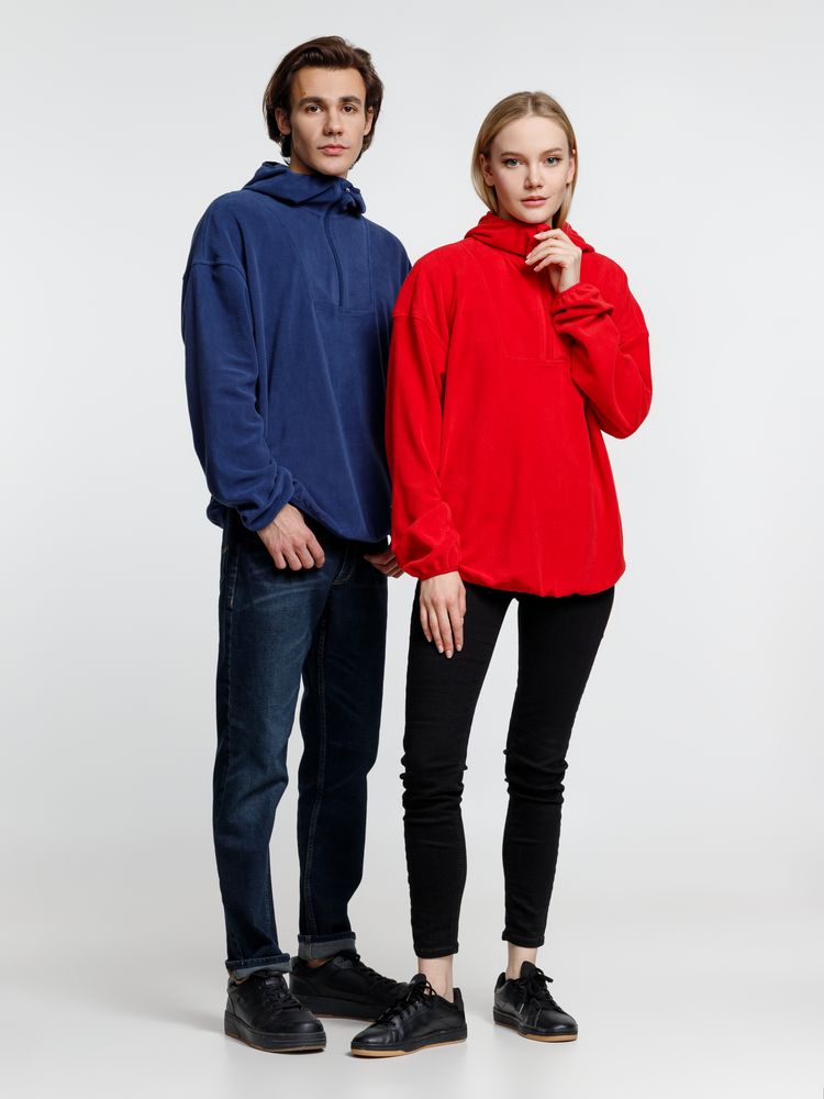 Анорак флисовый унисекс Fliska, темно-синий / Миниатюра модельного (1000)