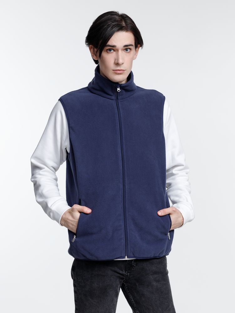 Жилет флисовый унисекс Nesse, темно-синий / Миниатюра модельного (1000)