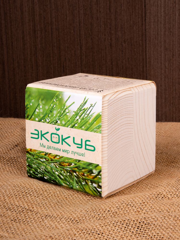 Набор для выращивания «Экокуб», сосна / Миниатюра имиджевого (1000)