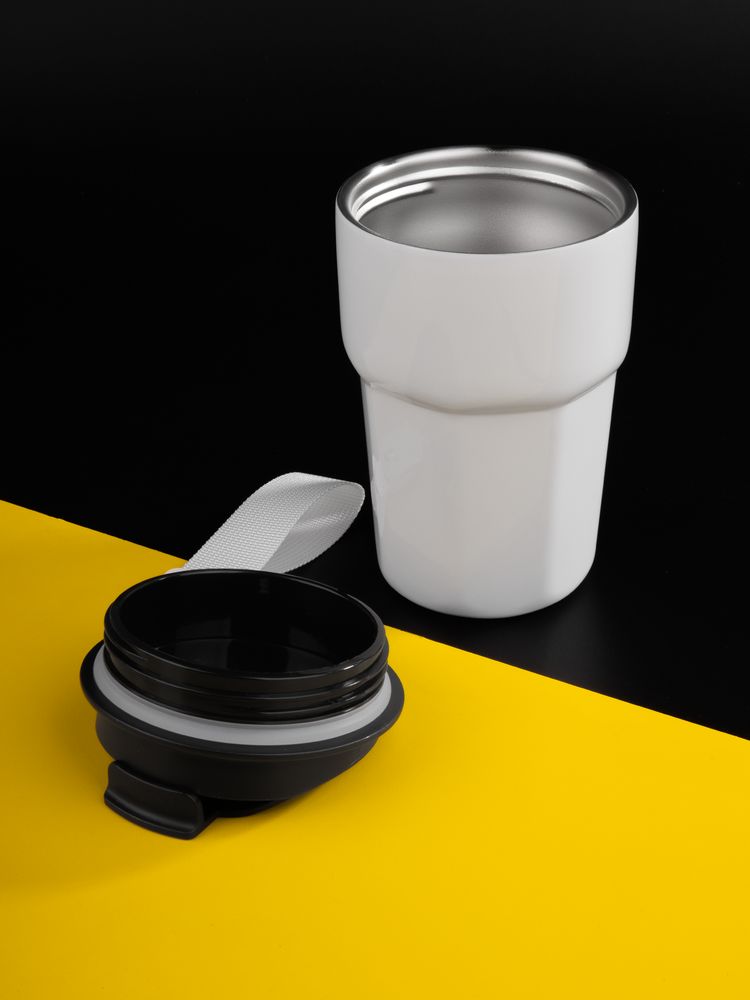 Термостакан Freshbrew, белый / Миниатюра имиджевого (1000)