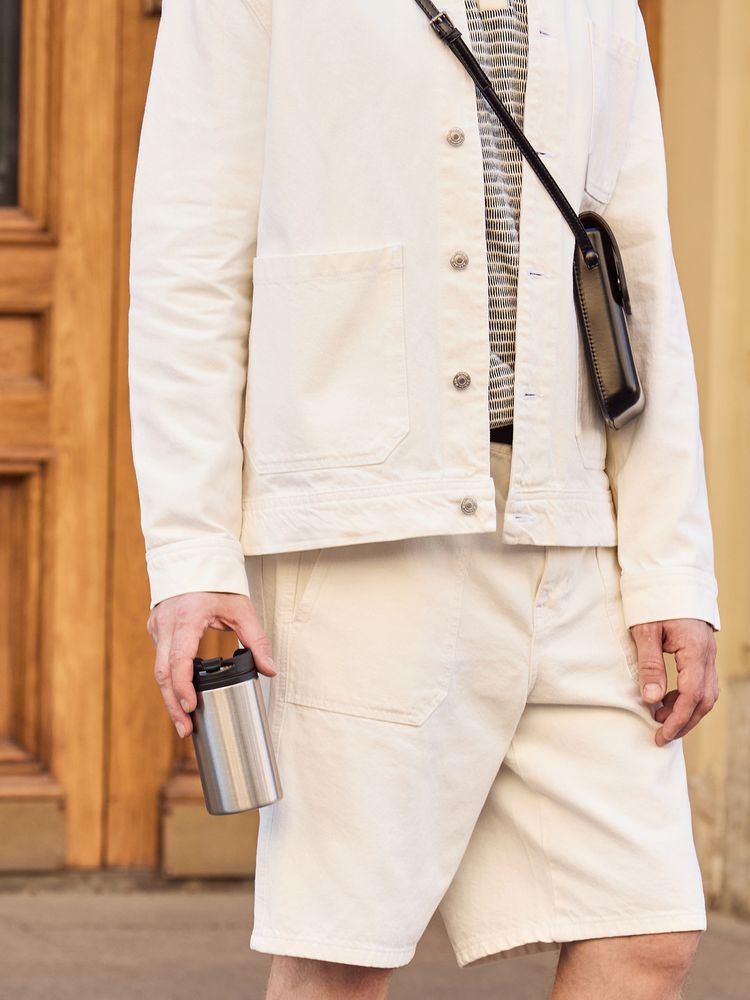 Термостакан Canella, серебристый / Миниатюра имиджевого (1000)