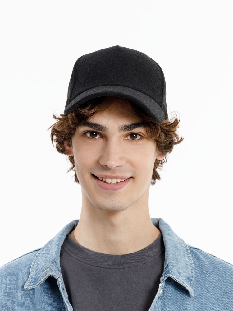 Бейсболка Woolridge, черная / Миниатюра модельного (1000)