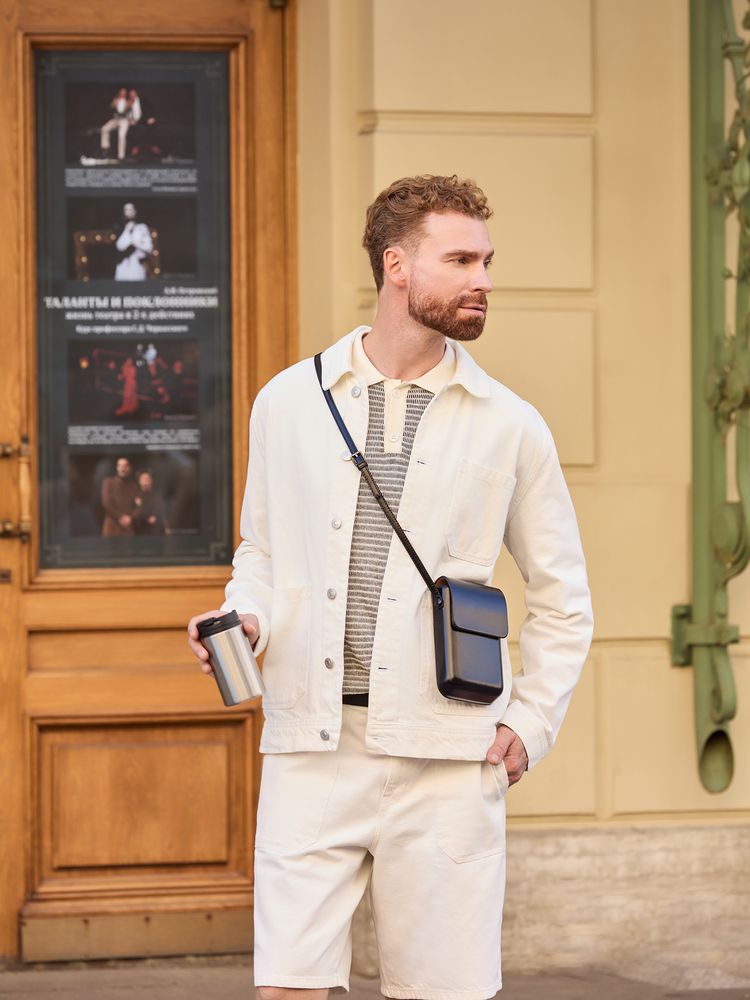 Термостакан Canella, серебристый / Миниатюра имиджевого (1000)