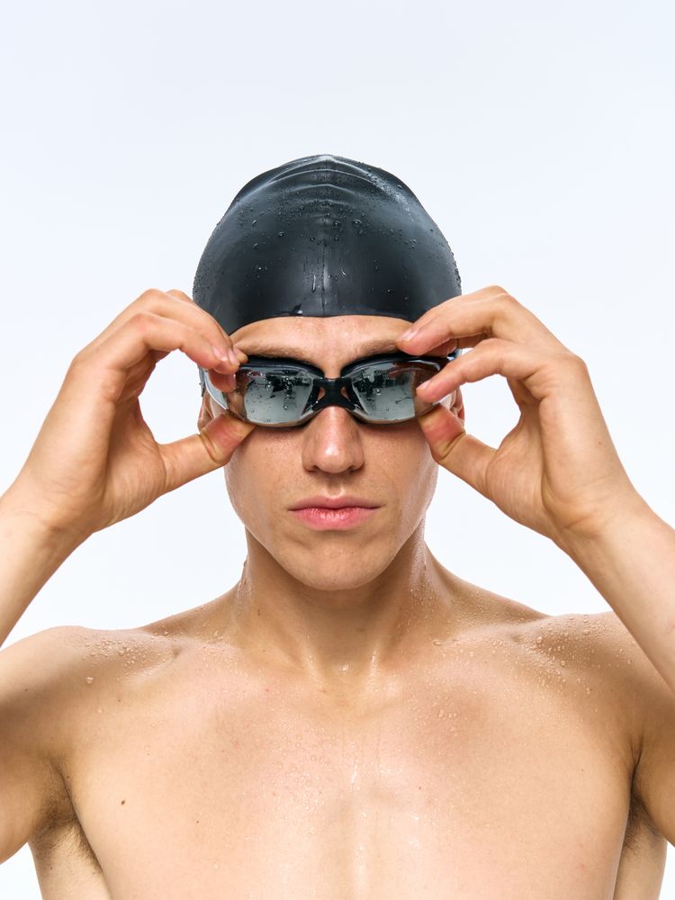 Очки для плавания зеркальные Underwater, черные / Миниатюра имиджевого (1000)