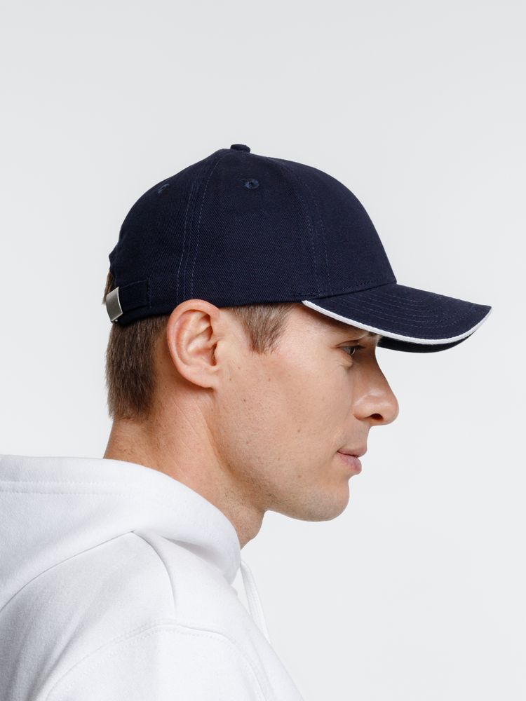 Бейсболка Spiker, темно-синяя с белым / Миниатюра модельного (1000)