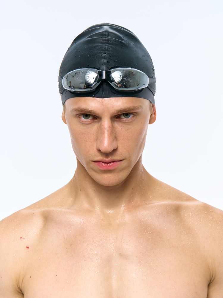 Очки для плавания зеркальные Underwater, черные / Миниатюра имиджевого (1000)