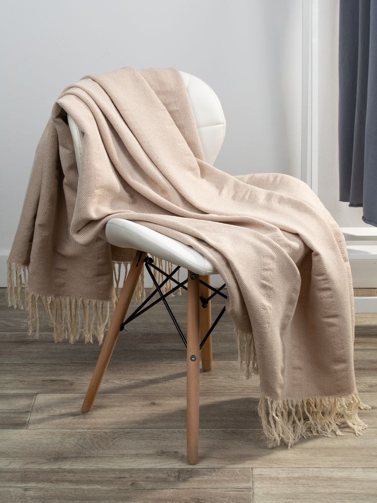 Плед «Сенеж», бежевый / Миниатюра имиджевого (1000)