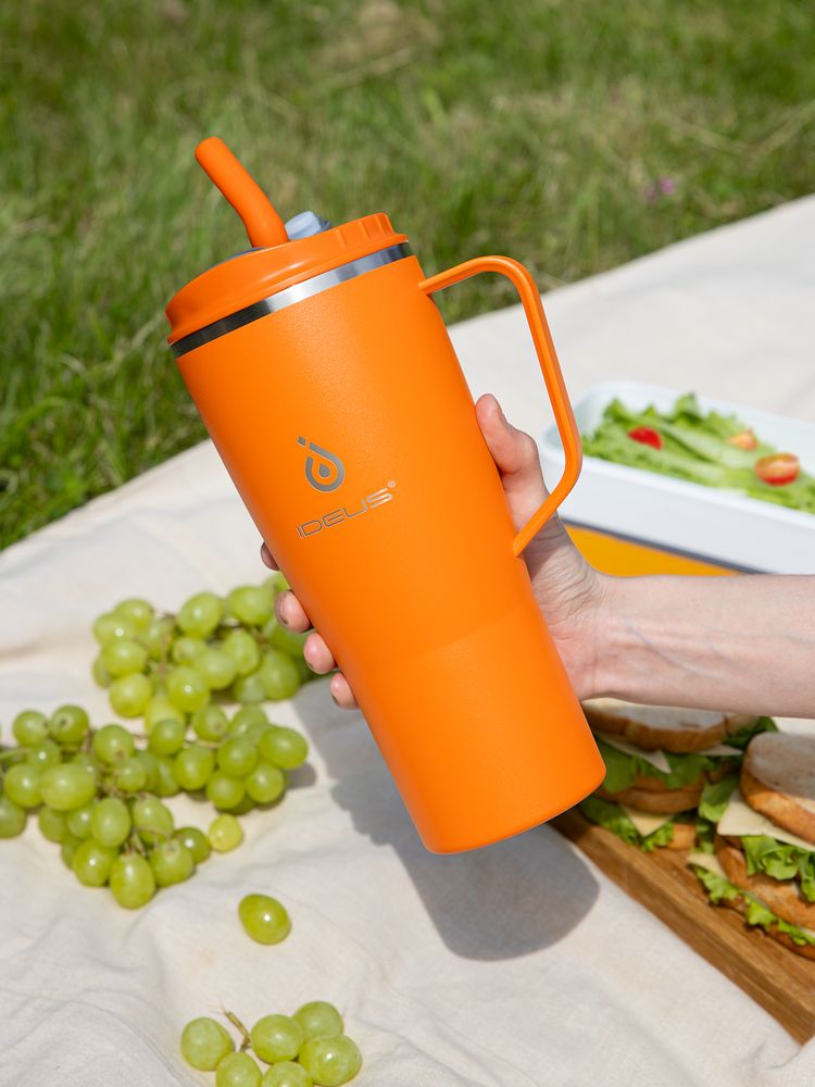 Термостакан Kasumigaoka, оранжевый / Миниатюра имиджевого (1000)