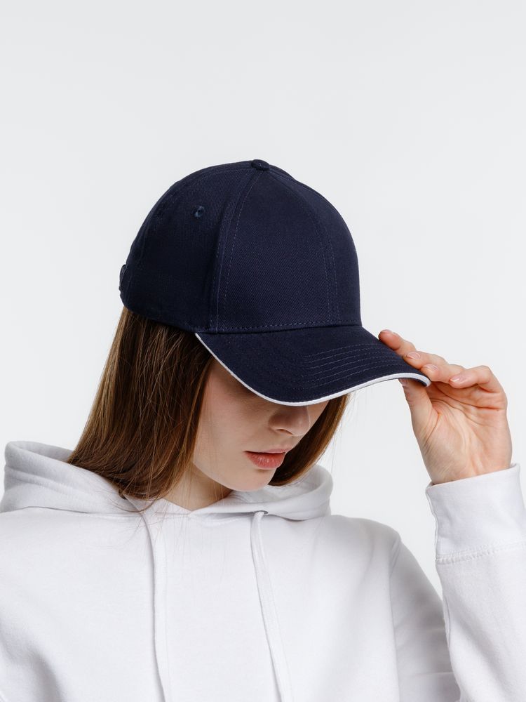 Бейсболка Spiker, темно-синяя с белым / Миниатюра модельного (1000)