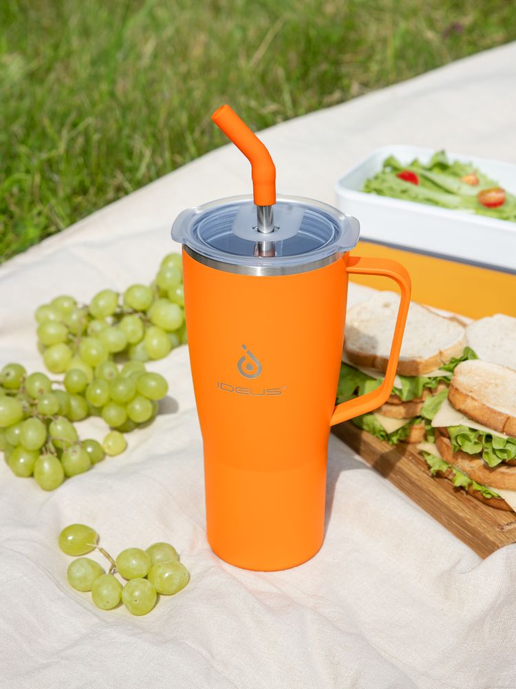 Термостакан Kasumigaoka, оранжевый / Миниатюра имиджевого (1000)