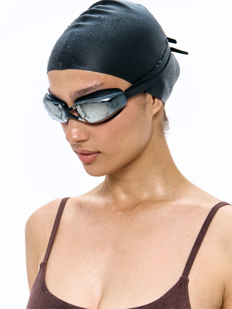 Очки для плавания зеркальные Underwater, черные / Миниатюра имиджевого (1000)