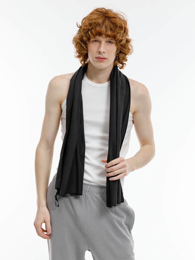 Полотенце спортивное Snaab, черное / Миниатюра модельного (1000)