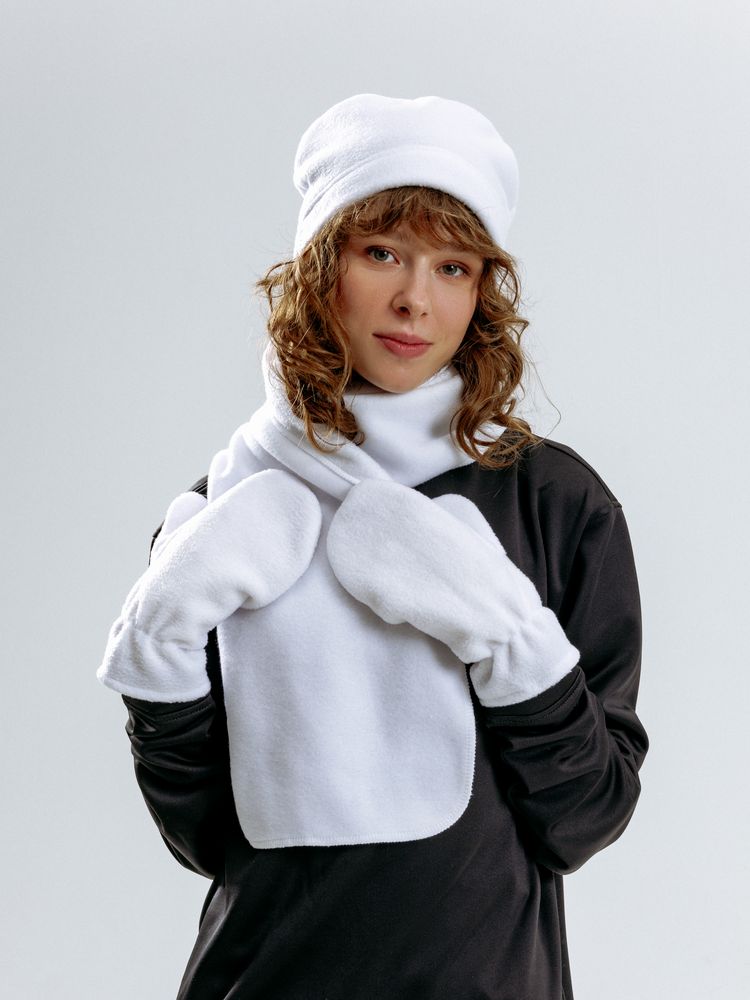 Варежки Fleecy, белые / Миниатюра модельного (1000)