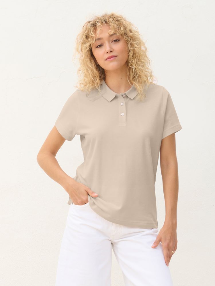 Рубашка поло женская Pulse Women, молочно-белая / Миниатюра модельного (1000)