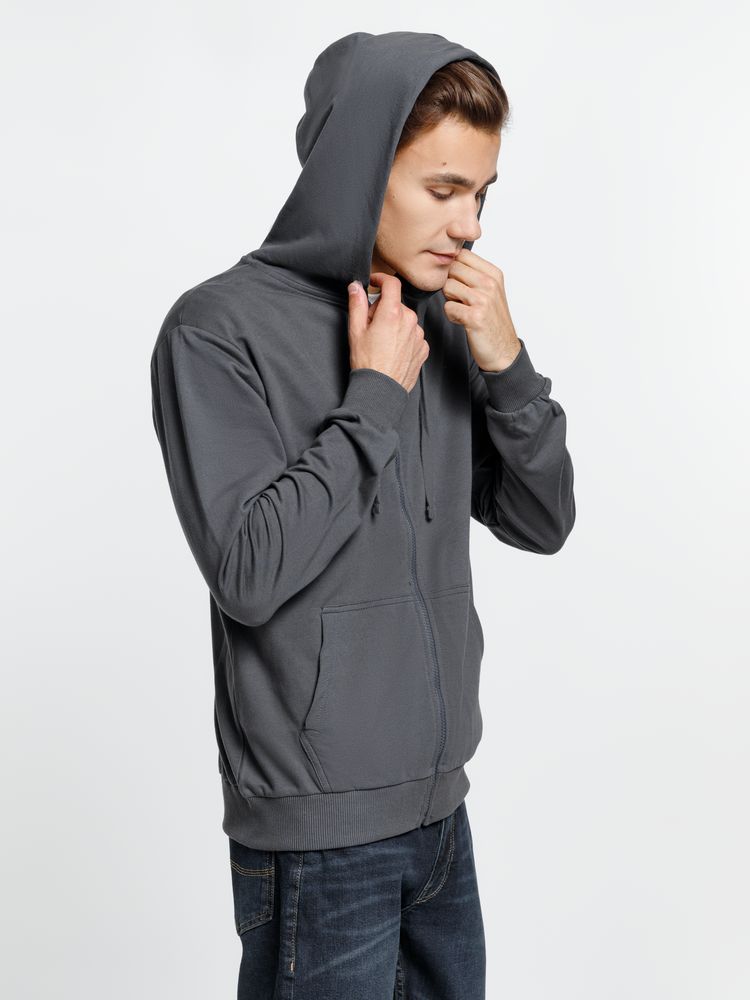 Толстовка на молнии с капюшоном Siverga 2.0, темно-серая (графит) / Миниатюра модельного (1000)