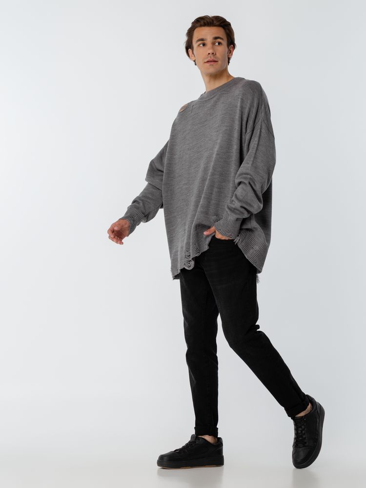 Джемпер оверсайз унисекс Grunge в сумке, серый / Миниатюра WWW (1000)