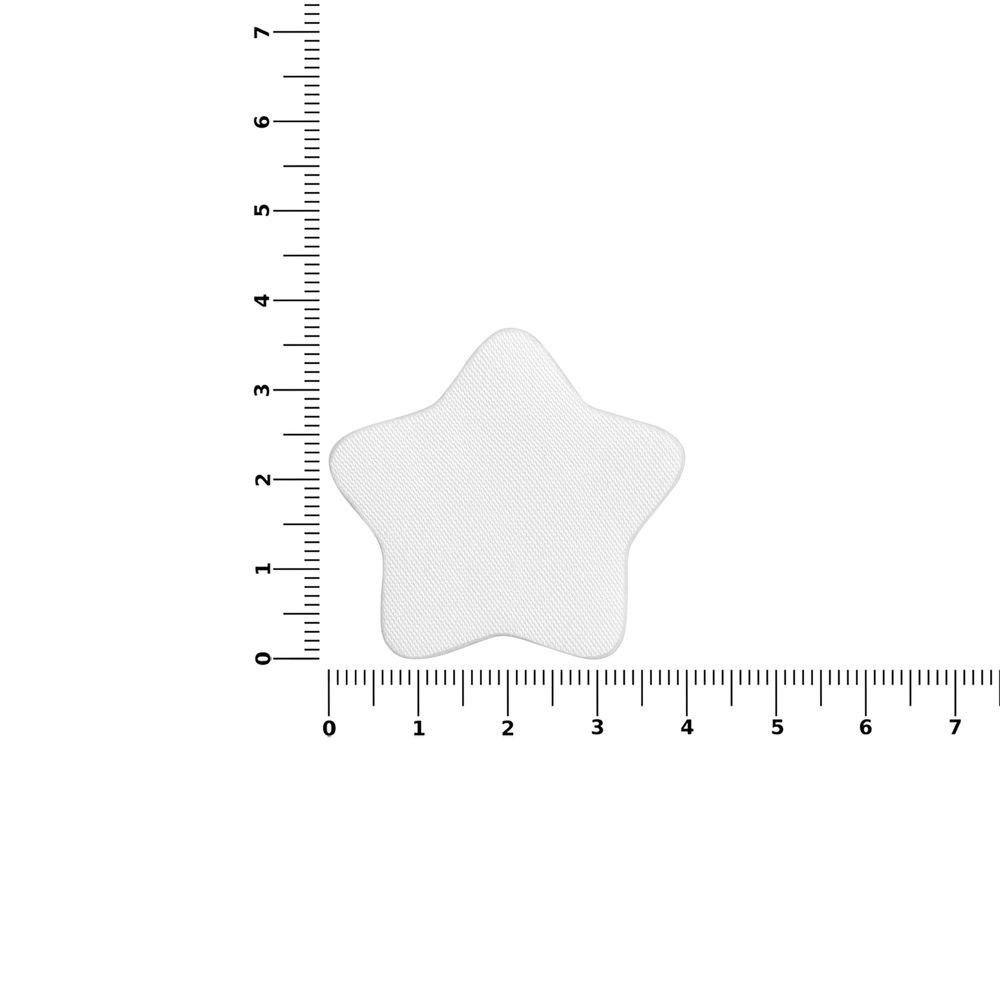 Наклейка тканевая Lunga Bial, M, белая / Миниатюра WWW (1000)