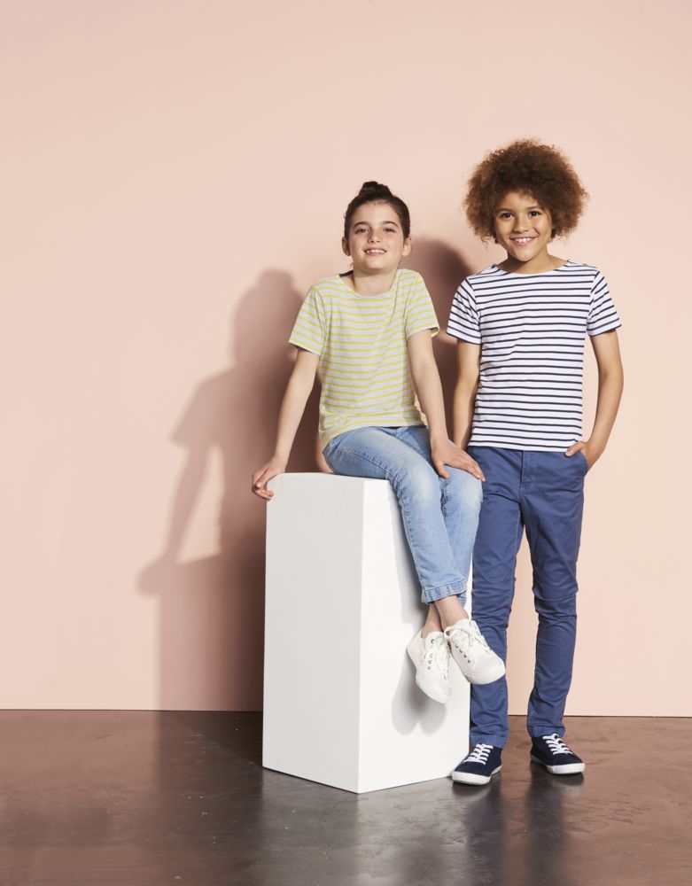 Футболка детская Miles Kids белая с красным / Миниатюра WWW (1000)