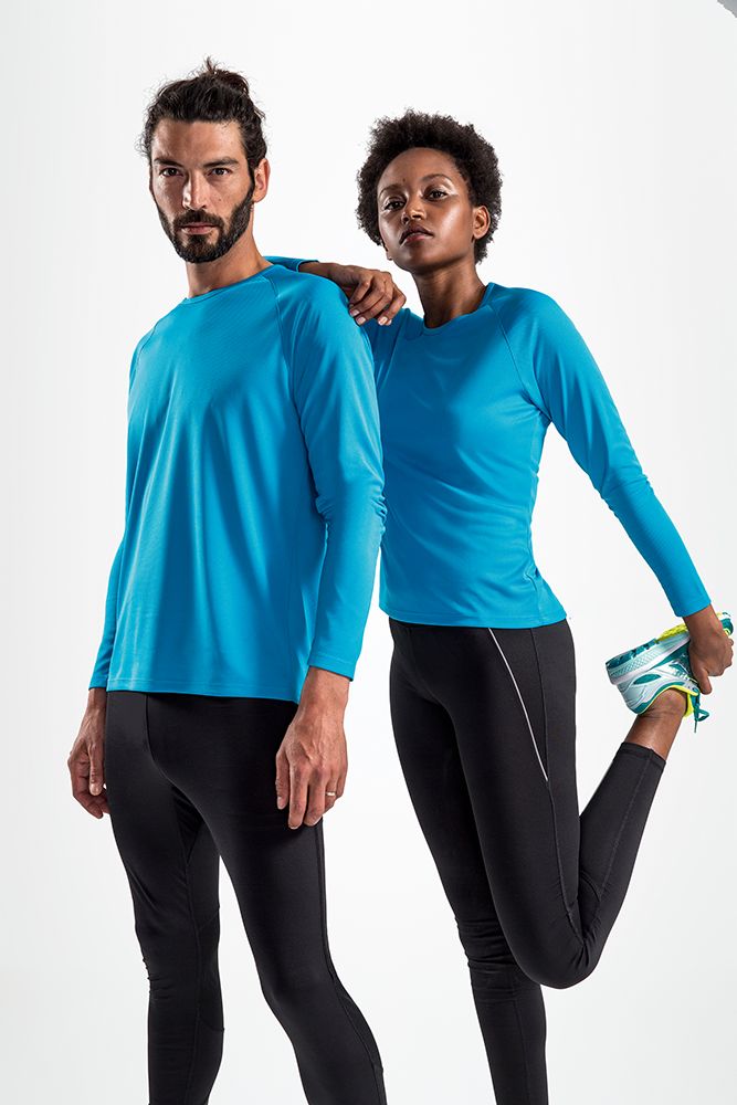 Футболка с длинным рукавом Sporty LSL Women, зеленый неон / Миниатюра WWW (1000)