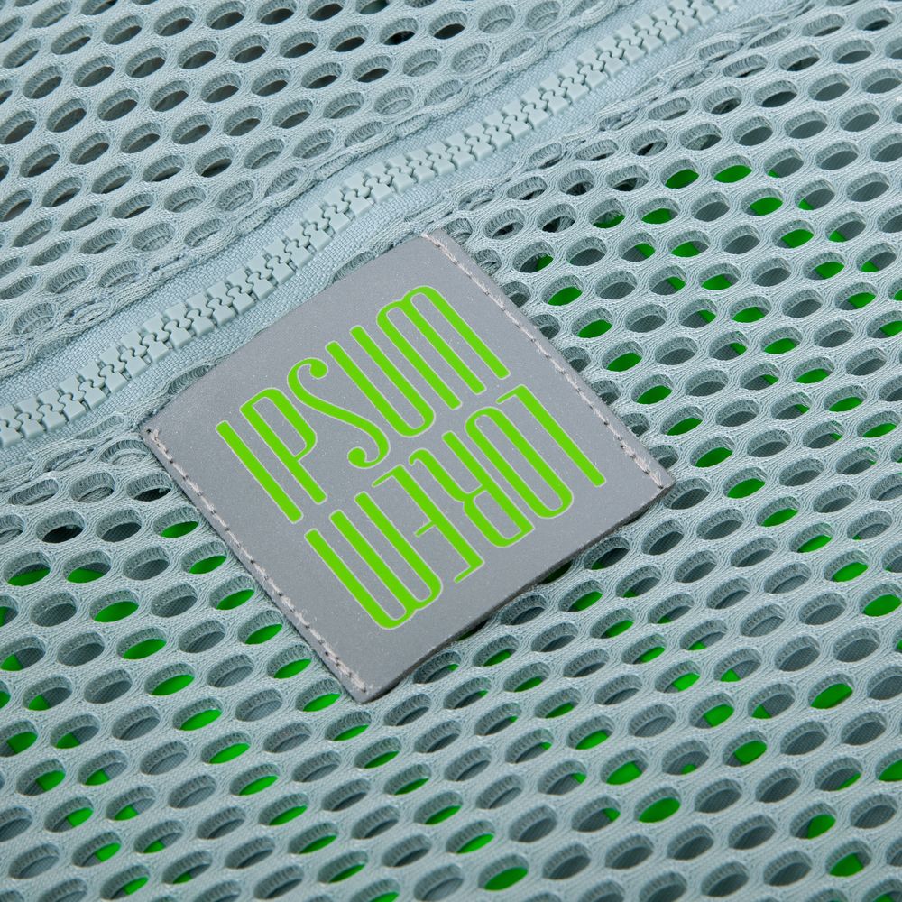 Лейбл светоотражающий Tao, L, серый / Миниатюра нанесения (1000)