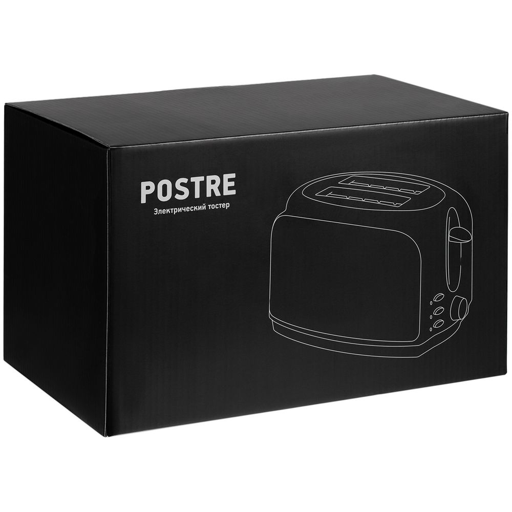 Электрический тостер Postre, серебристо-черный / Миниатюра WWW (1000)