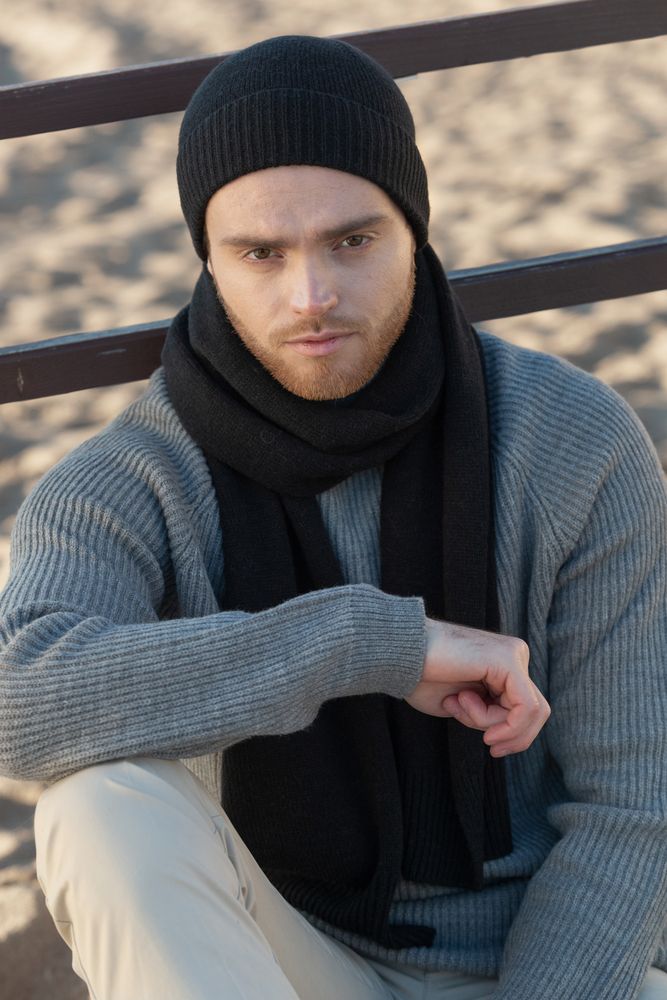 Шарф Cordelia, черный / Миниатюра WWW (1000)