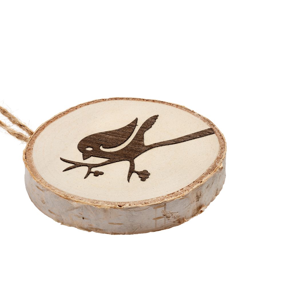 Подвеска Logger, малая, со снегирем / Миниатюра WWW (1000)