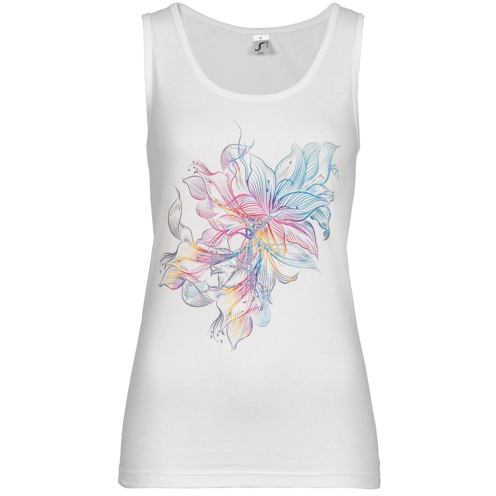 Майка женская Vibrance, белая / Миниатюра WWW (1000)