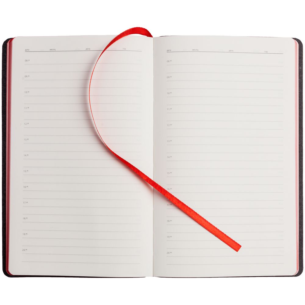 Ежедневник Your Day, недатированный, красный / Миниатюра WWW (1000)