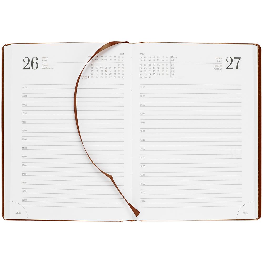 Ежедневник New Nebraska, датированный, коричневый / Миниатюра WWW (1000)