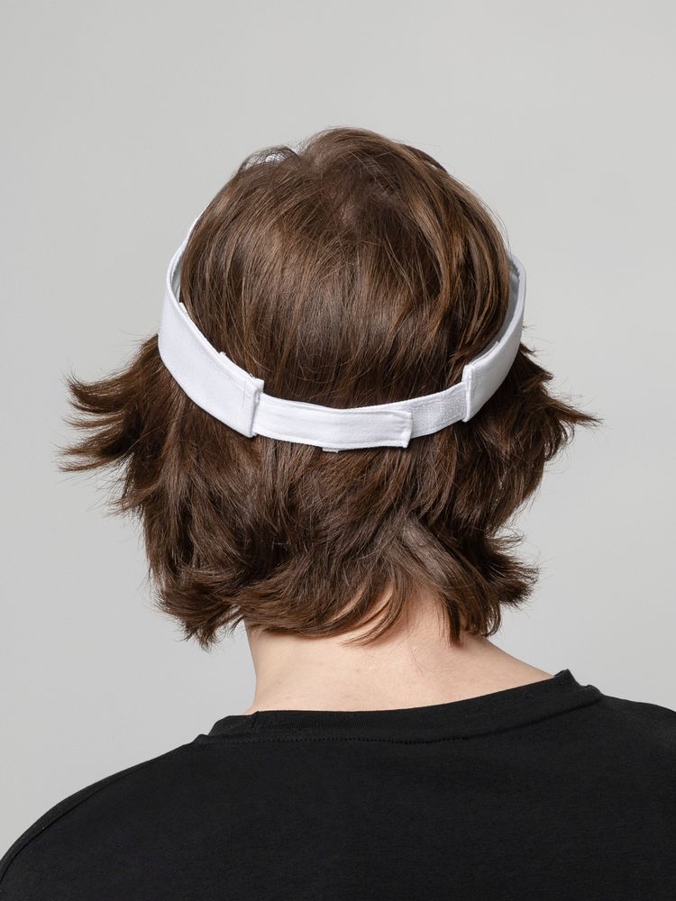 Козырек Active, белый с темно-синим кантом / Миниатюра WWW (1000)