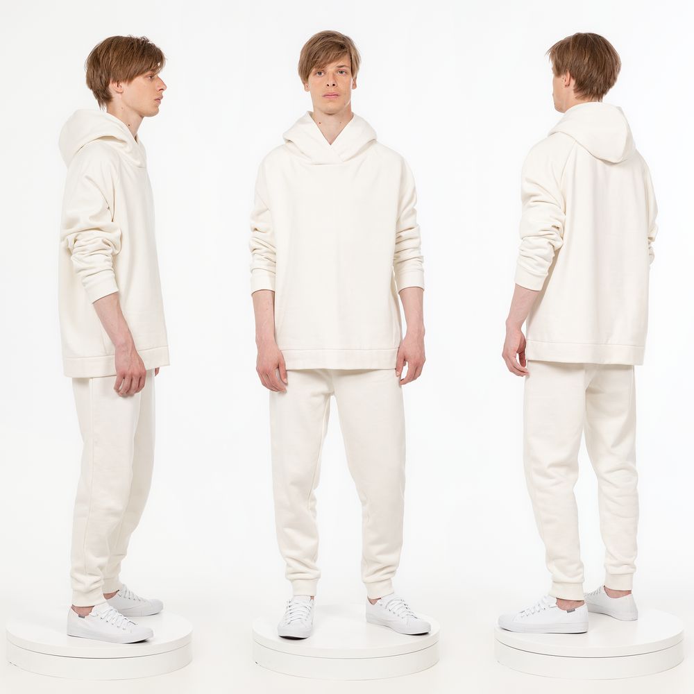 Худи унисекс H1, молочно-белое / Миниатюра WWW (1000)