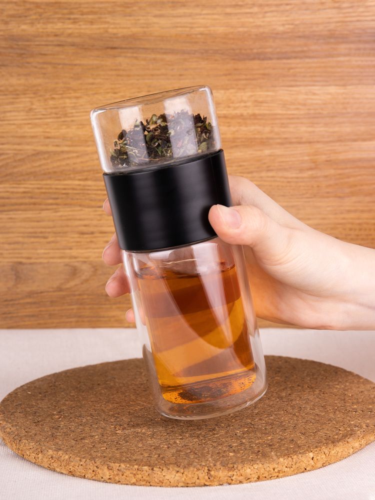 Бутылка для заваривания Cultivar, черная / Миниатюра имиджевого (1000)