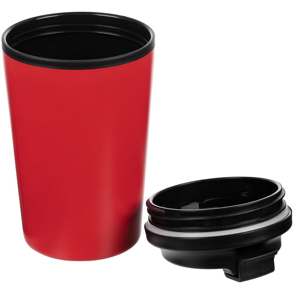 Набор Fleecy с термостаканом, красный / Миниатюра WWW (1000)