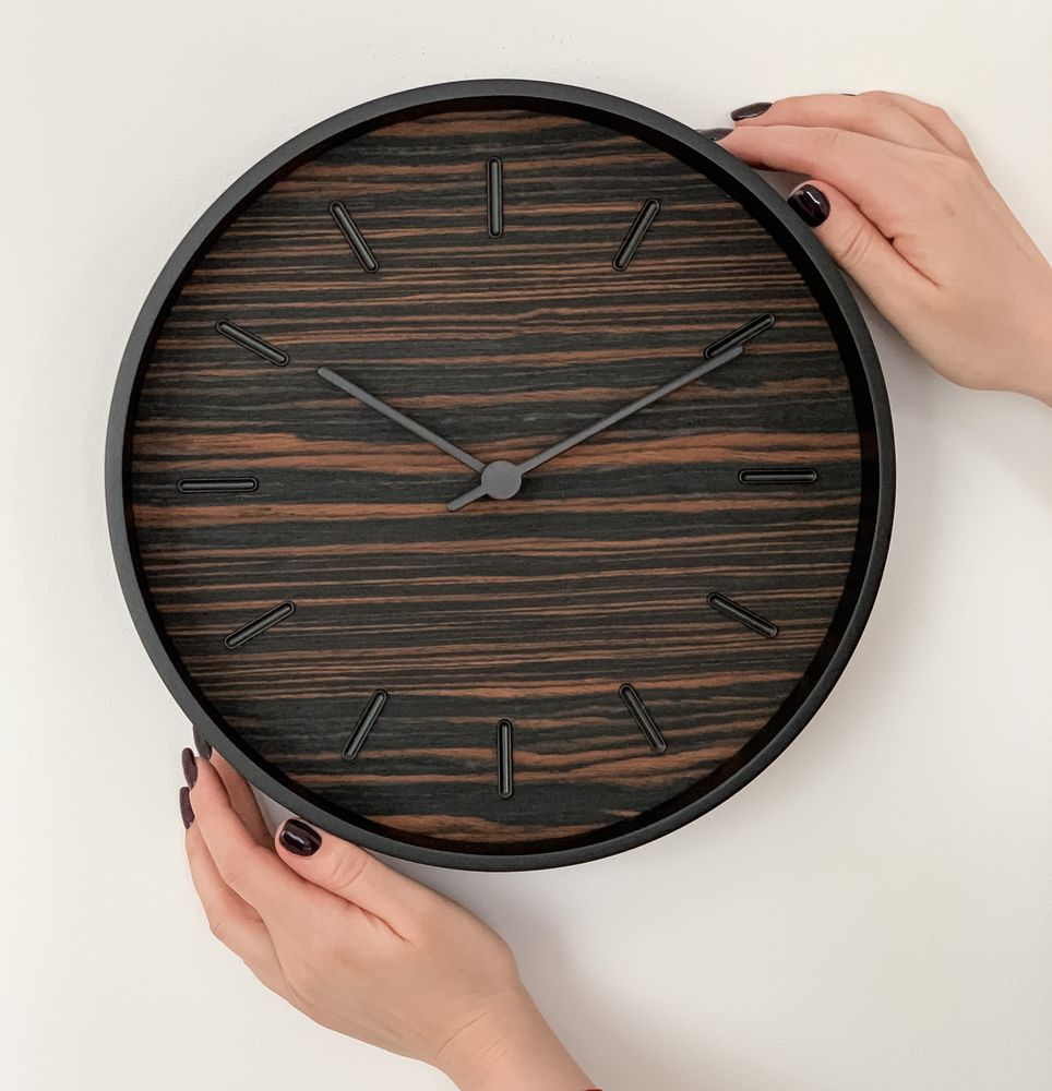 Часы настенные Tara, шпон / Миниатюра WWW (1000)