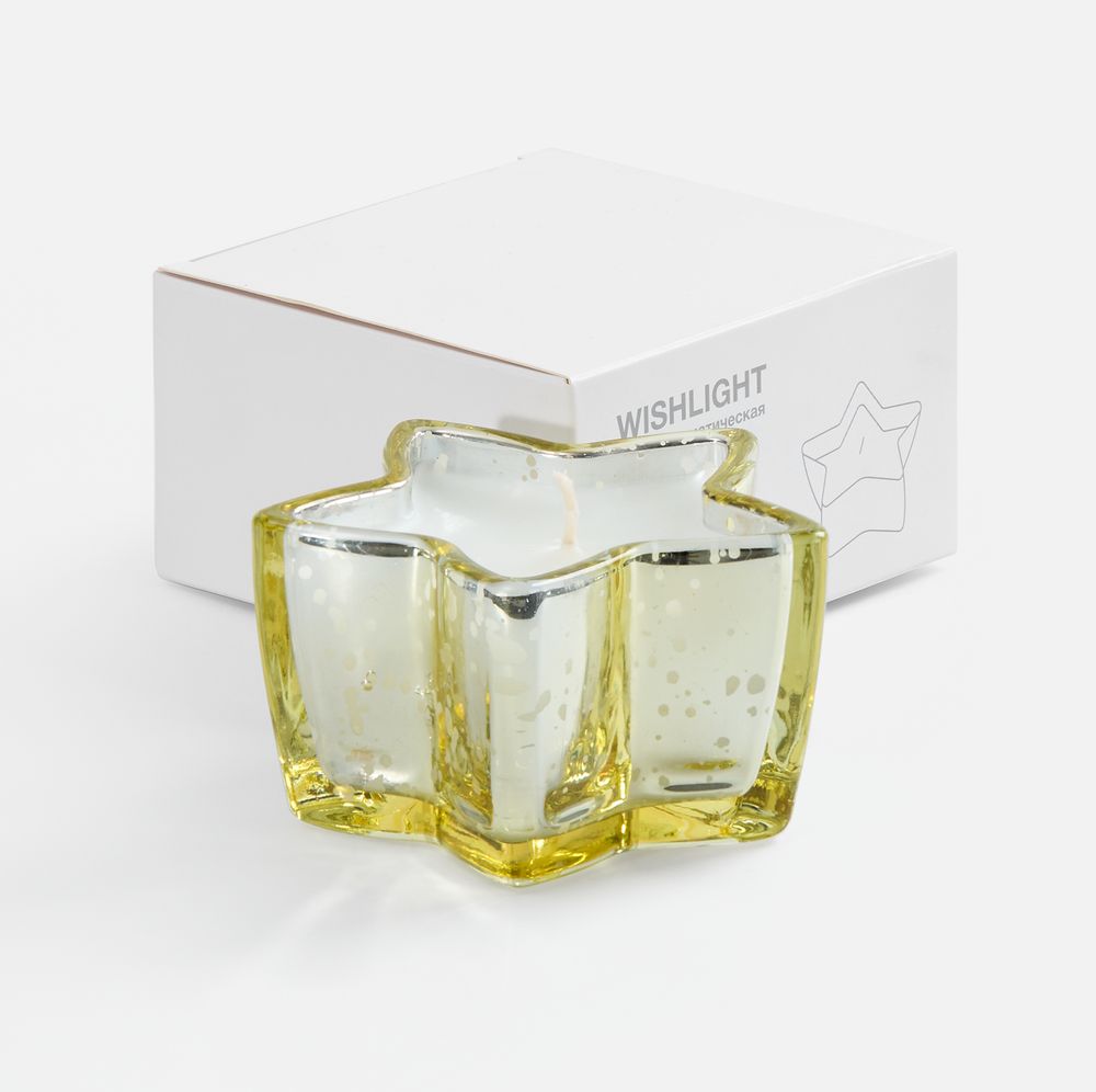 Свеча Wishlight, золотистая / Миниатюра WWW (1000)