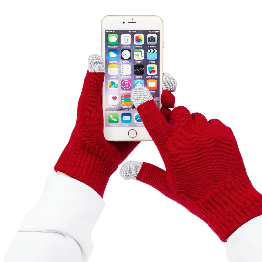 Перчатки сенсорные Real Talk, красные / Миниатюра WWW (1000)