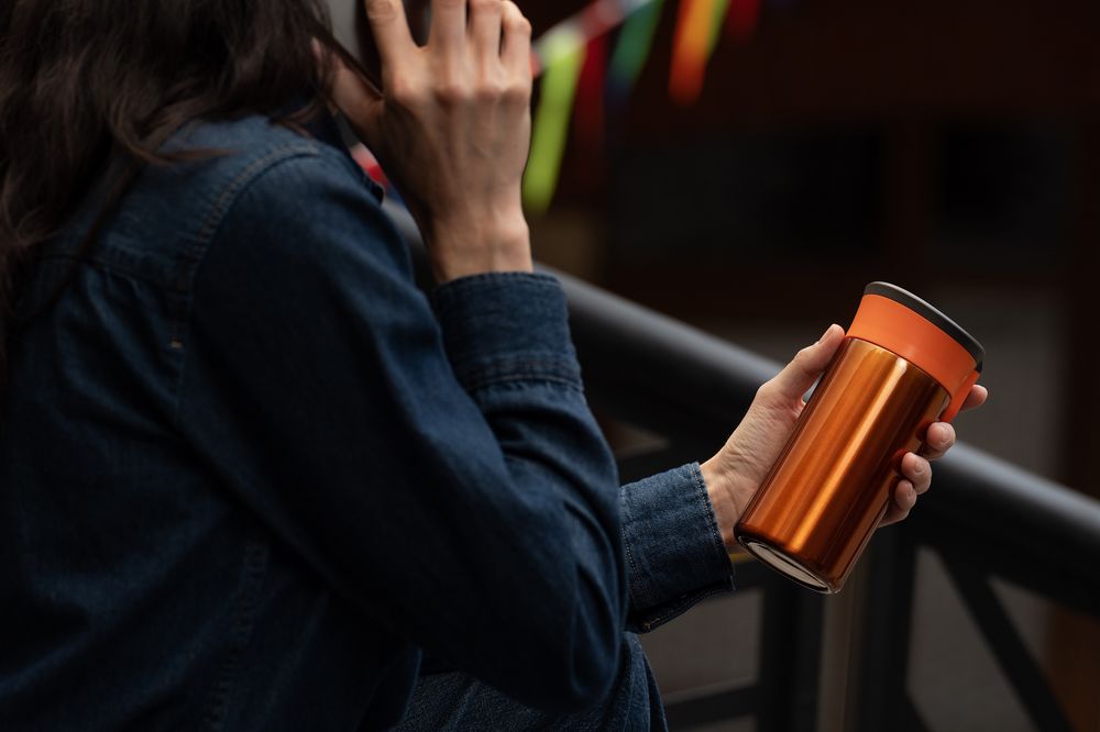 Термостакан Tralee, оранжевый / Миниатюра WWW (1000)