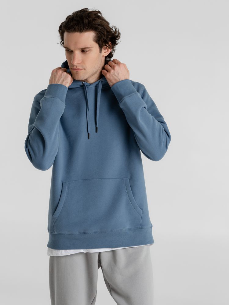 Толстовка с капюшоном унисекс King, серо-синяя / Миниатюра WWW (1000)