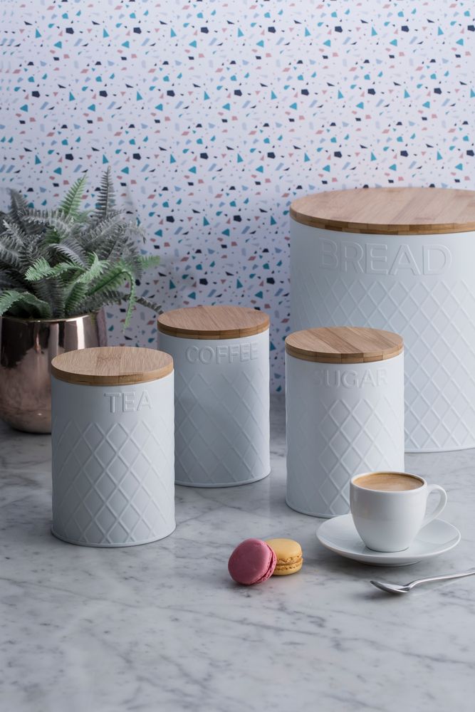 Емкость для хранения кофе Embossed, белая / Миниатюра WWW (1000)