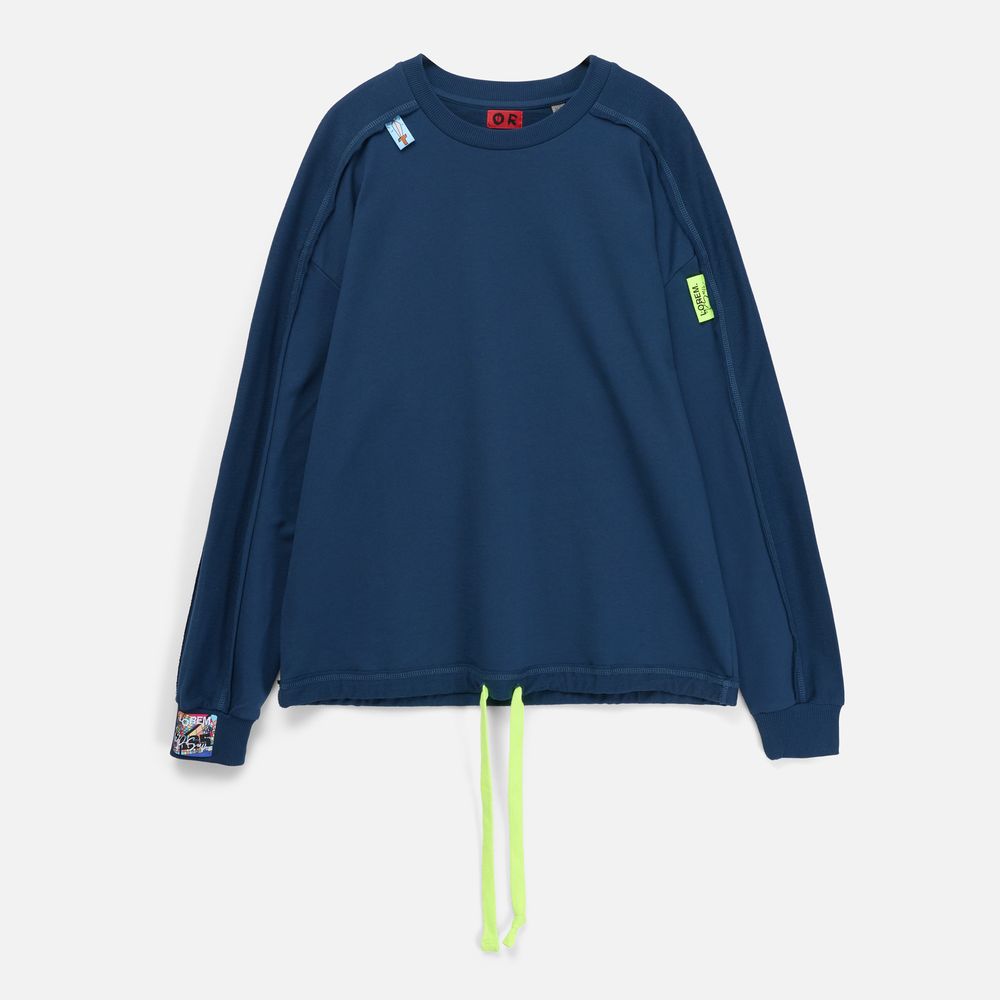 Лейбл тканевый Epsilon, S, белый / Миниатюра нанесения (1000)