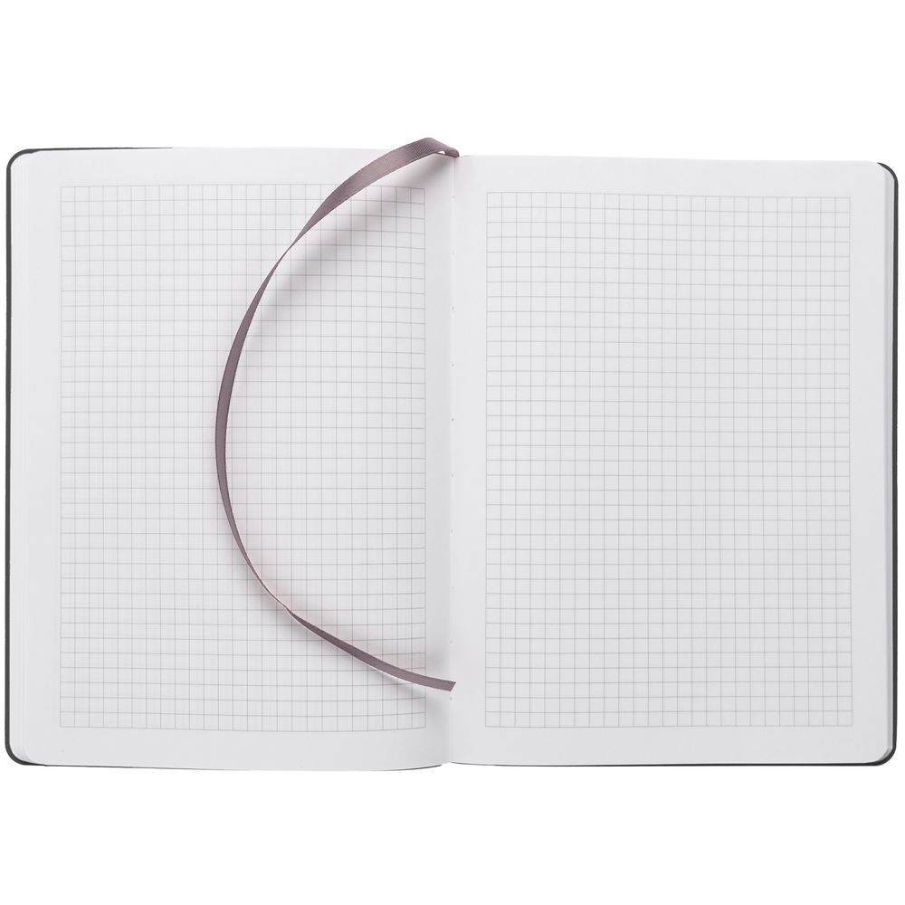 Блокнот Verso в клетку, темно-серый / Миниатюра WWW (1000)