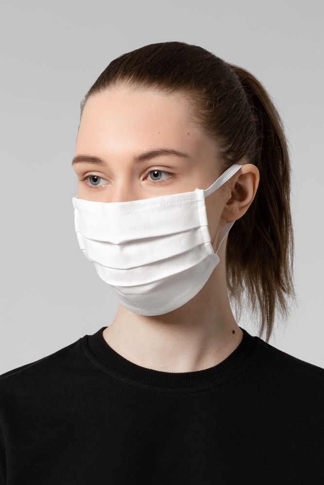 Маска гигиеническая Respire, двухслойная, немедицинская, белая / Миниатюра WWW (1000)