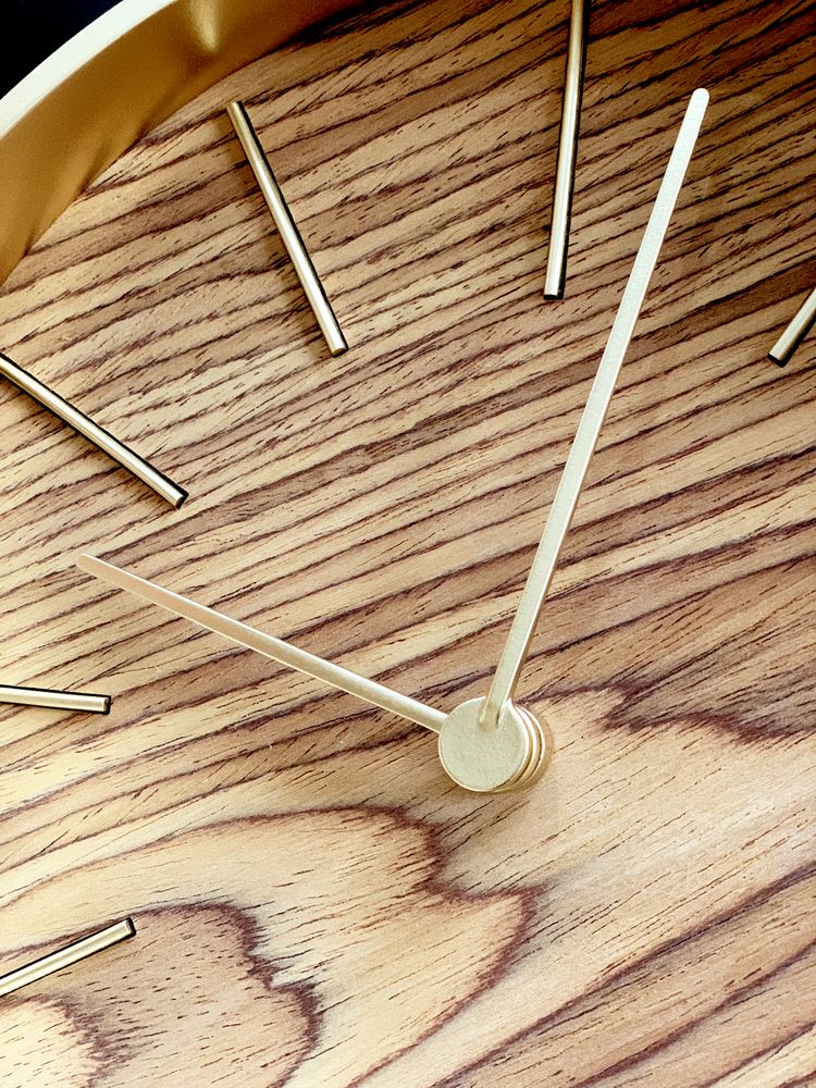 Часы настенные Oscar, дуб / Миниатюра WWW (1000)