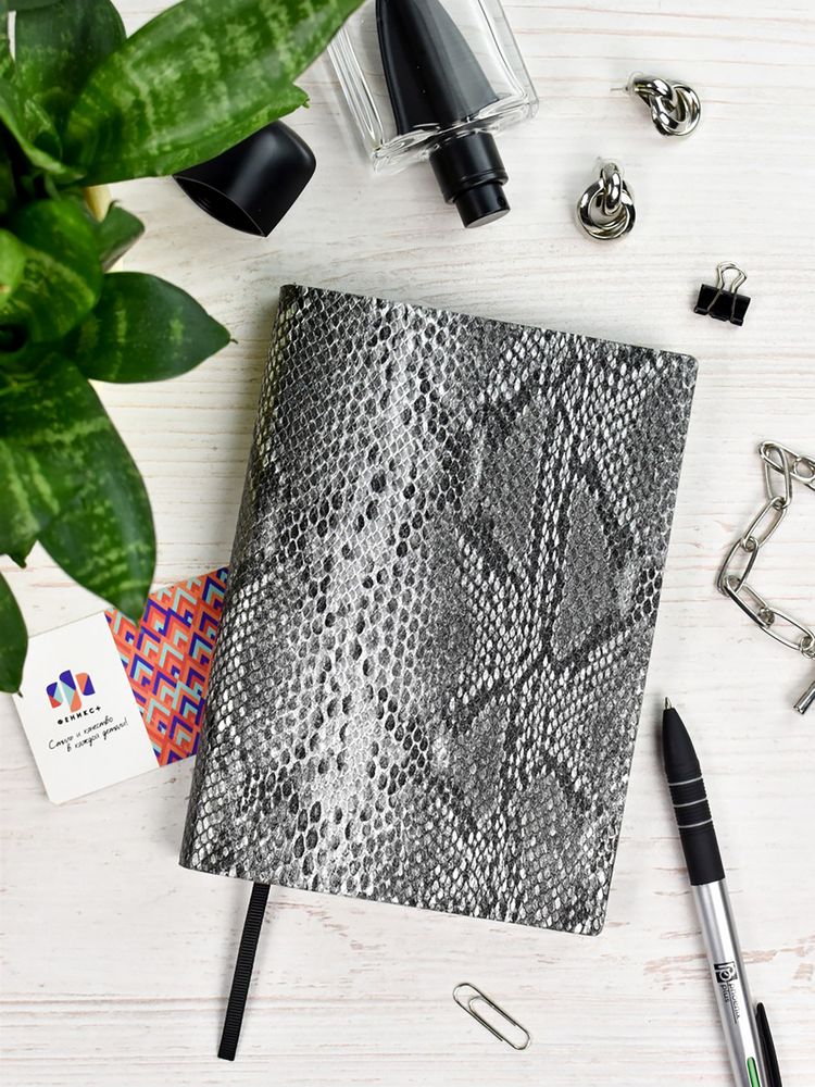 Ежедневник Anaconda, недатированный, серый / Миниатюра WWW (1000)