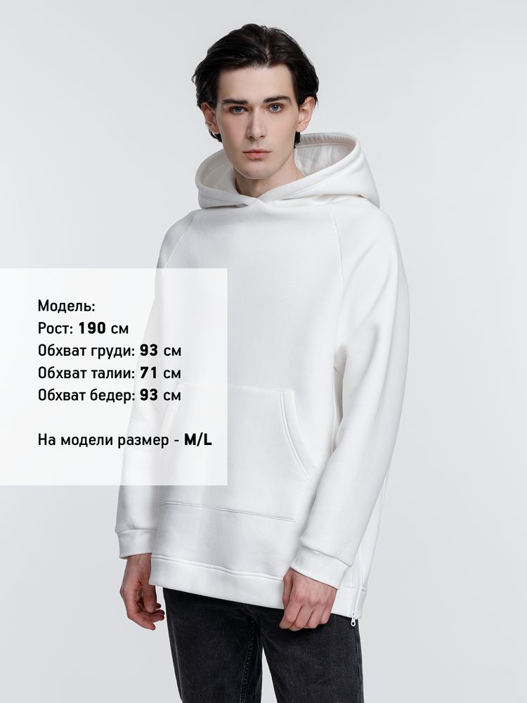 Худи унисекс оверсайз Easy Street, молочно-белое / Миниатюра WWW (1000)