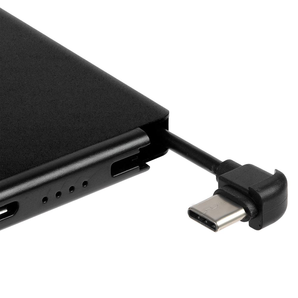 Металлический аккумулятор Double Reel 5000 мАч, черный / Миниатюра WWW (1000)