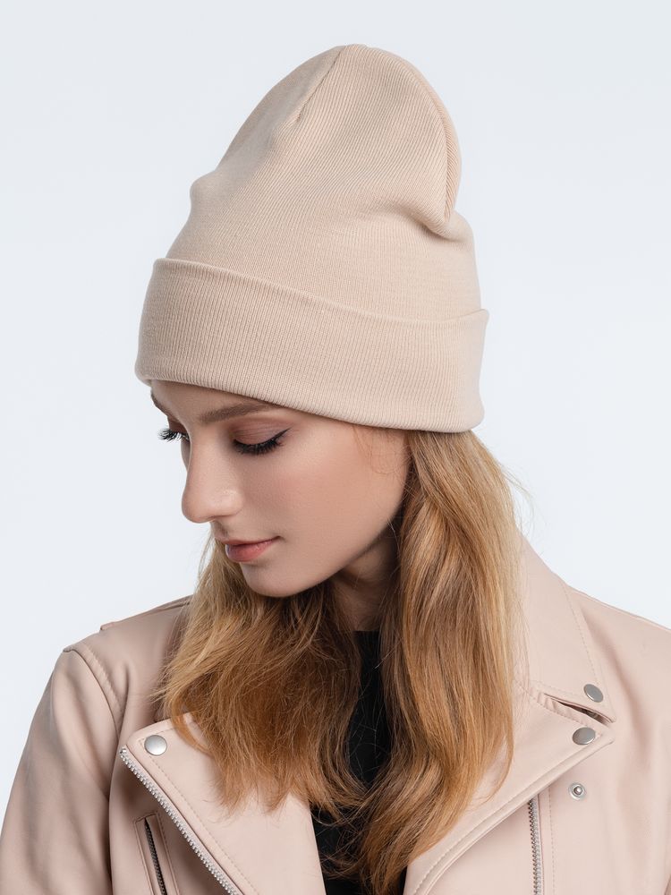 Шапка Real Talk, бежевая / Миниатюра WWW (1000)