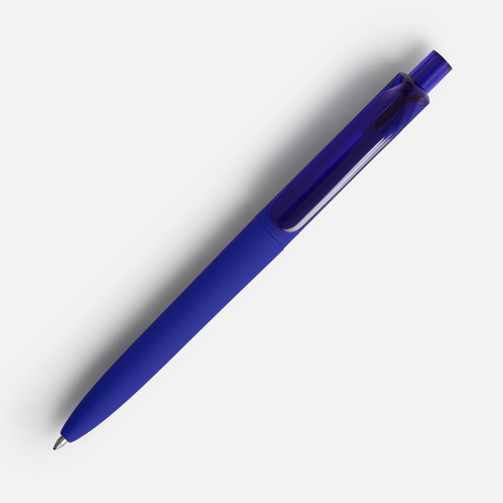 Ручка шариковая Prodir DS8 PRR-Т Soft Touch, синяя / Миниатюра WWW (1000)